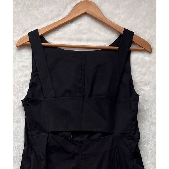 NWT Theory Cicieema Light Poplin Fit & Flare Dress in Black, Size 4 - Picture 16 of 16